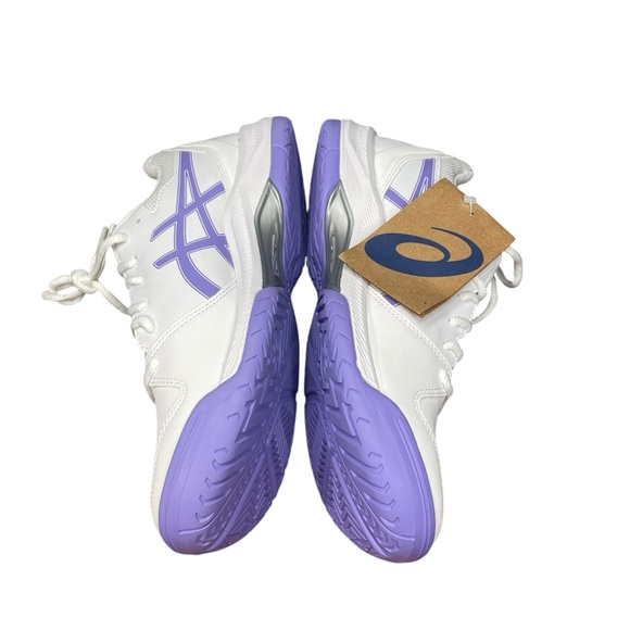 Women’s ASICS Gel-Dedicate 7 sneakers. White/Amethyst. Size 8W. - Picture 9 of 13